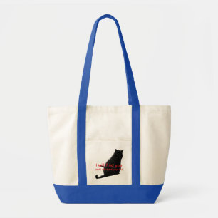 Grappige Zwarte Kat Meme Dubbelzijdig Tote Bag