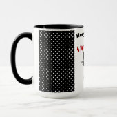 Grappige zwarte kat Mok (Links)