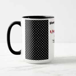 Grappige zwarte kat Mok