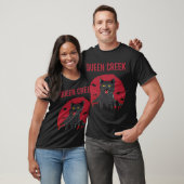 Grappige Zwarte Kat Queen Creek T-shirt (Unisex)