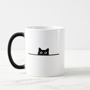 Grappige Zwarte Kat Stiekeme Kat Liefhebber Cadeau Magische Mok