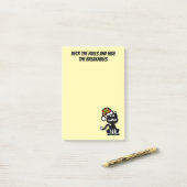 Grappige Zwarte Kat Vakantie Humor Festieve Kat Post-it® Notes (Op bureau)
