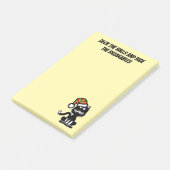 Grappige Zwarte Kat Vakantie Humor Festieve Kat Post-it® Notes (Schuin)