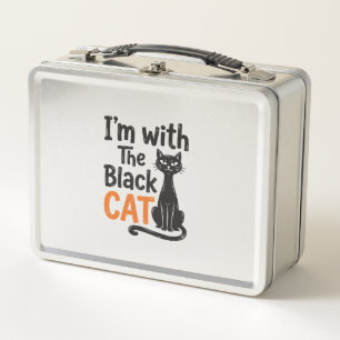 Grappige Zwarte Kat Vintage Gravure Halloween Desi