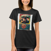 Grappige Zwarte Kat Vrachtwagen Driver Hot Dogs vo T-shirt (Voorkant)