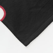 Grappige zwarte kat wat kerstboom fleece deken (Hoek)