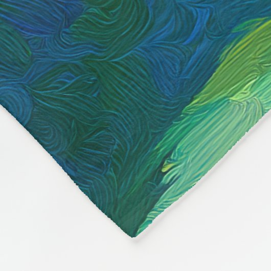 Grappige zwarte kat zwemt in vijver | Excentrieke Fleece Deken (Hoek)