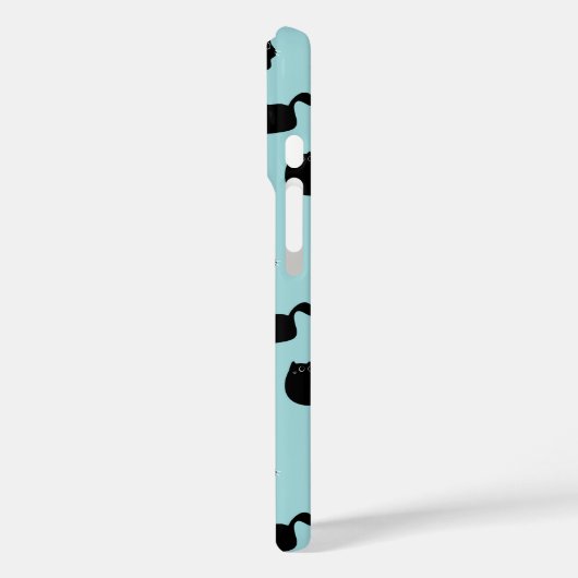 Grappige zwarte katten Case-Mate iPhone case (Achterkant / Links)