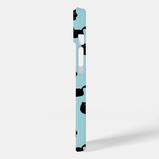 Grappige zwarte katten Case-Mate iPhone case (Achterkant / Links)