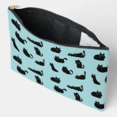 Grappige zwarte katten etui (Open)