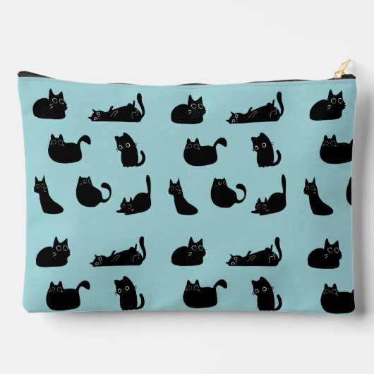 Grappige zwarte katten etui (Achterkant)