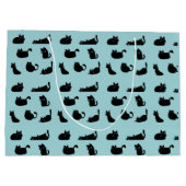 Grappige zwarte katten groot cadeauzakje (Achterkant)