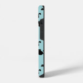 Grappige Zwarte Katten iPhone Hoesje (Linkerkant)