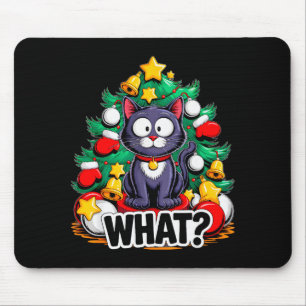 Grappige Zwarte Katten Kerstboom Kerstmis Humor Ca Muismat