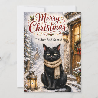 Grappige Zwarte Katten Kerstkaart – Ik Heb Sinterk