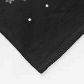 Grappige zwarte katten kerstmuts kerstboom vrolijk fleece deken (Hoek)