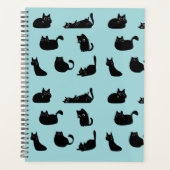 Grappige zwarte katten planner (Voorkant)