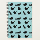 Grappige zwarte katten planner (Voorkant)