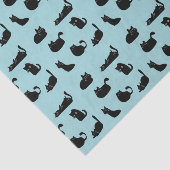 Grappige zwarte katten tissuepapier (Detail)