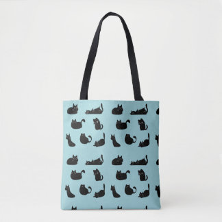 Grappige zwarte katten tote bag