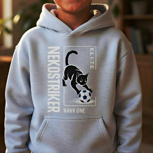 Grappige Zwarte Katten Voetbal T-Shirt – Cadeau vo