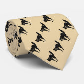 grappige zwarte kattenhalloween stropdas (Opgerold)