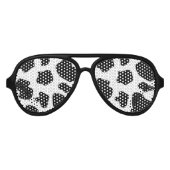 Grappige zwarte koe vlekken Halloween party tinten Aviator Zonnebril