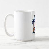 Grappige Zwarte Lab Chill de Vierde Patriottische Koffiemok (Links)
