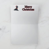 Grappige Zwarte Lab Kerst Vakantie Kaart (Binnen)