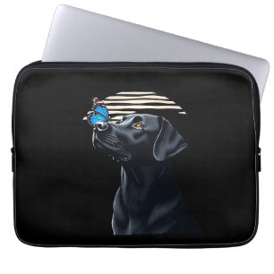 Grappige Zwarte Labrador Retriever Lab Hond Baasje Laptop Sleeve