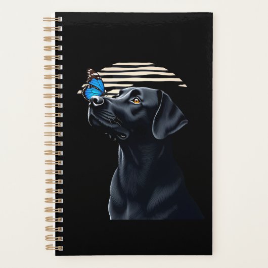 Grappige Zwarte Labrador Retriever Lab Hond Baasje Planner (Voorkant)