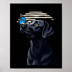 Grappige Zwarte Labrador Retriever Lab Hond Baasje Poster