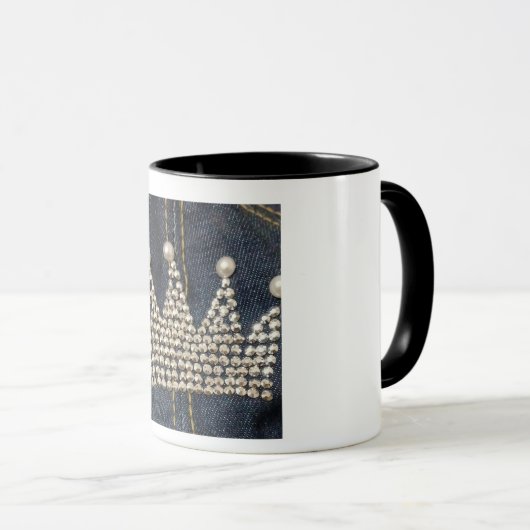 Grappige zwarte mok (Voorkant rechts)