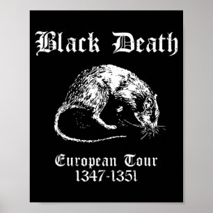 Grappige Zwarte Overheidsinstantie Europese Tourne Poster