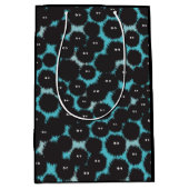 Grappige zwarte pluizige monsters medium cadeauzakje (Voorkant)