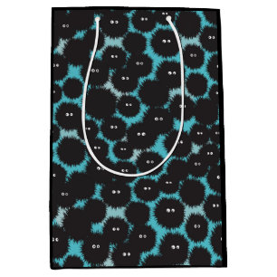 Grappige zwarte pluizige monsters medium cadeauzakje