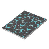 Grappige zwarte pluizige monsters notitieblok (Linkerzijde)