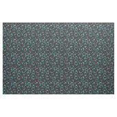 Grappige zwarte pluizige monsters stof (Fat Quarter)