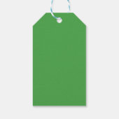 Grappige Zwarte Pug Kerstman Hoed Tong Uit Kerstmi Cadeaulabel (Achterkant)