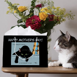 Grappige Zwarte Schattige Beste Kattenmoeder Moede Groot Cadeauzakje