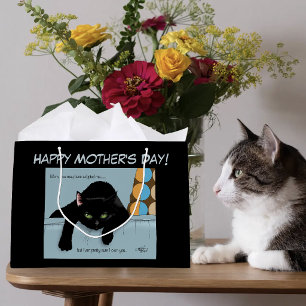 Grappige Zwarte Schattige Beste Kattenmoeder Moede Groot Cadeauzakje