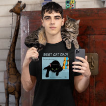 Grappige Zwarte Schattige Beste Kattenpapa Vaderda