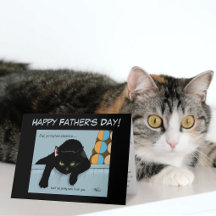 Grappige Zwarte Schattige Beste Kattenvader Vaderd