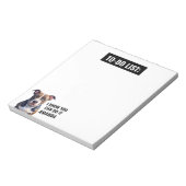 Grappige zwarte serieuze pitbull om te doen lijst notitieblok (Linkerzijde)