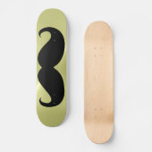 Grappige zwarte snor 10 persoonlijk skateboard (Voorkant)