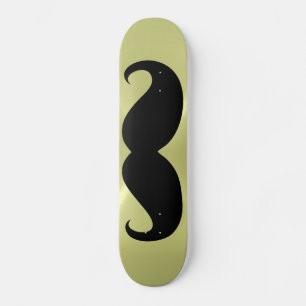 Grappige zwarte snor 10 persoonlijk skateboard