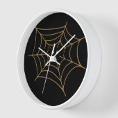 Grappige zwarte spin op Kinder wandklok (Hoek)