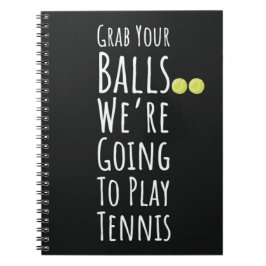 Grappige zwarte tennis team geschenken voor speler notitieboek