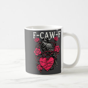 Grappige Zwarte Vogel F-caw-f Anti Valentijnsdag S Koffiemok
