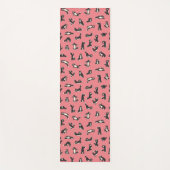 Grappige zwarte witte katten doen patroon yoga mat (Voorkant)